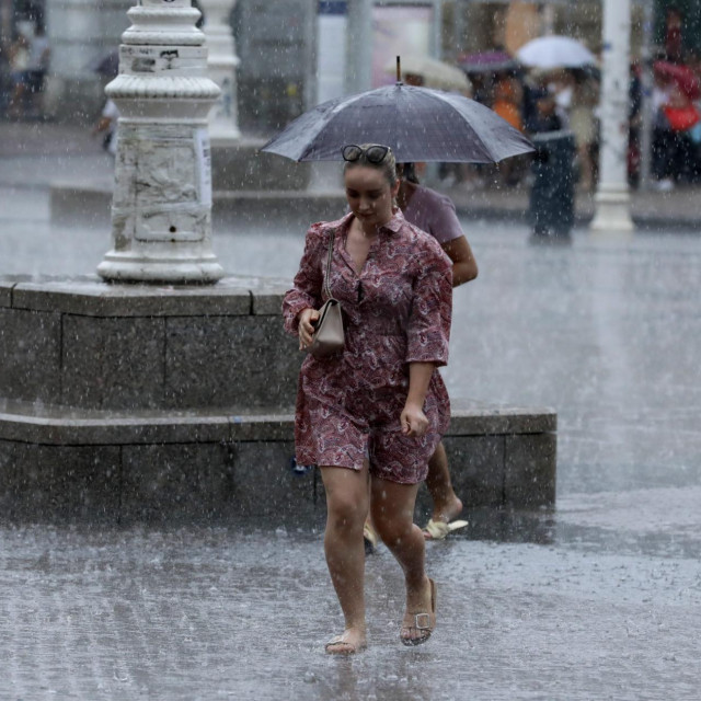 Ljetni pljusak u Zagrebu/arhivska fotografija