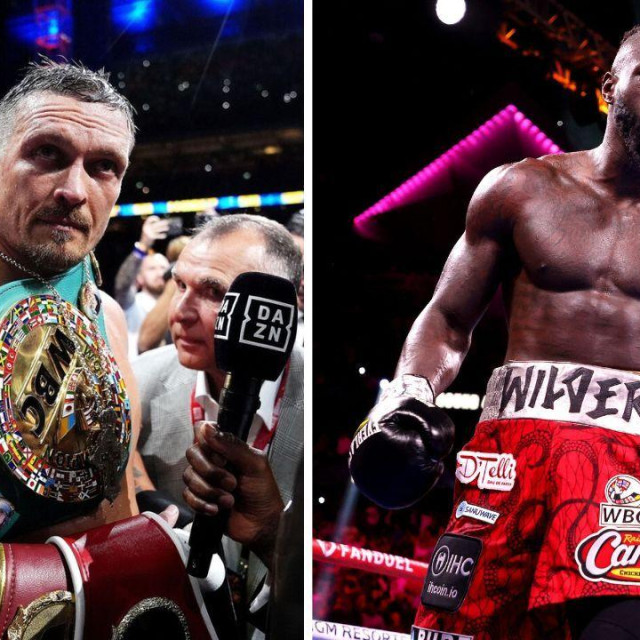 Oleksandr Usik (lijevo) | Deontay Wilder (desno)