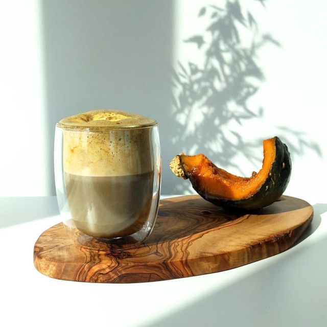 Hojicha latte