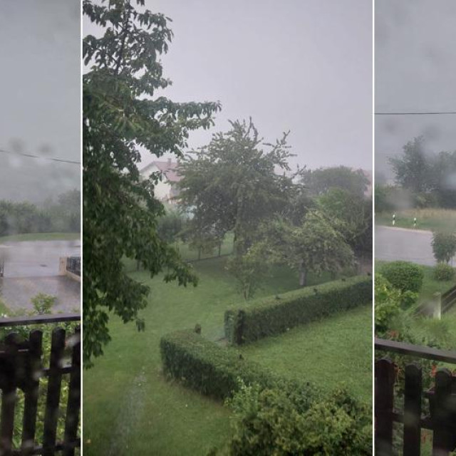 Nevrijeme u okolici Novog Marofa