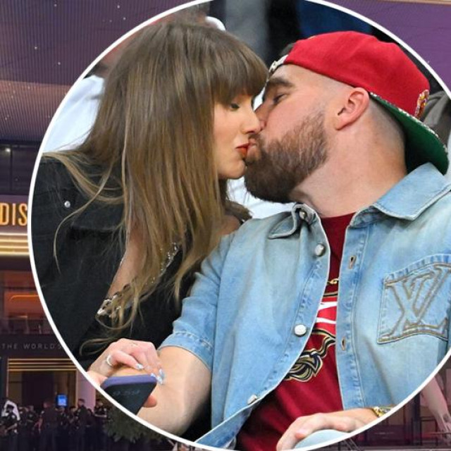 Taylor Swift i Travis Kelce; Natpis na Madison Square Gardenu u New Yorku