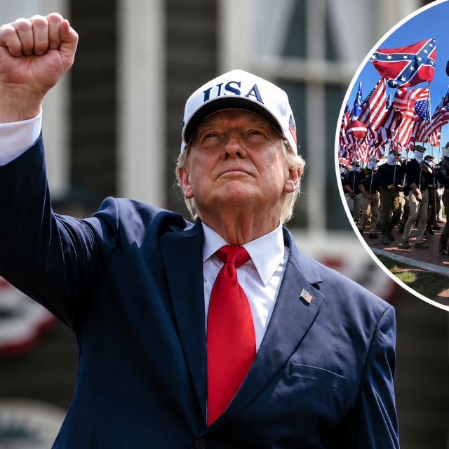 Donad Trump i Patriot Front