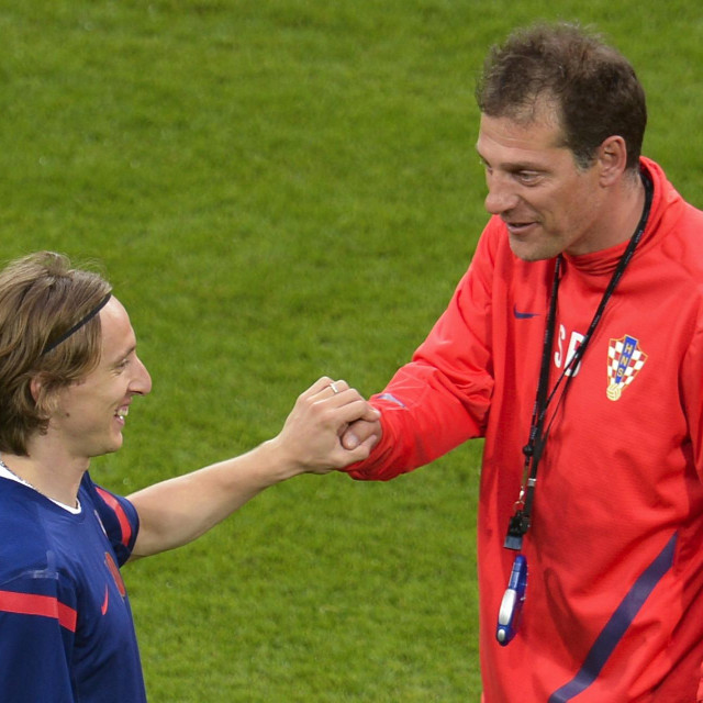 Luka Modrić i Slaven Bilić