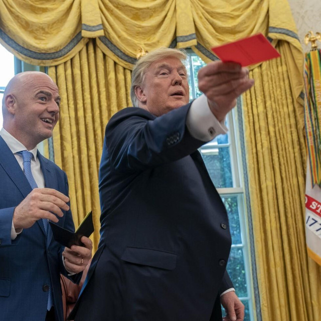 Gianni Infantino i Donald J. Trump