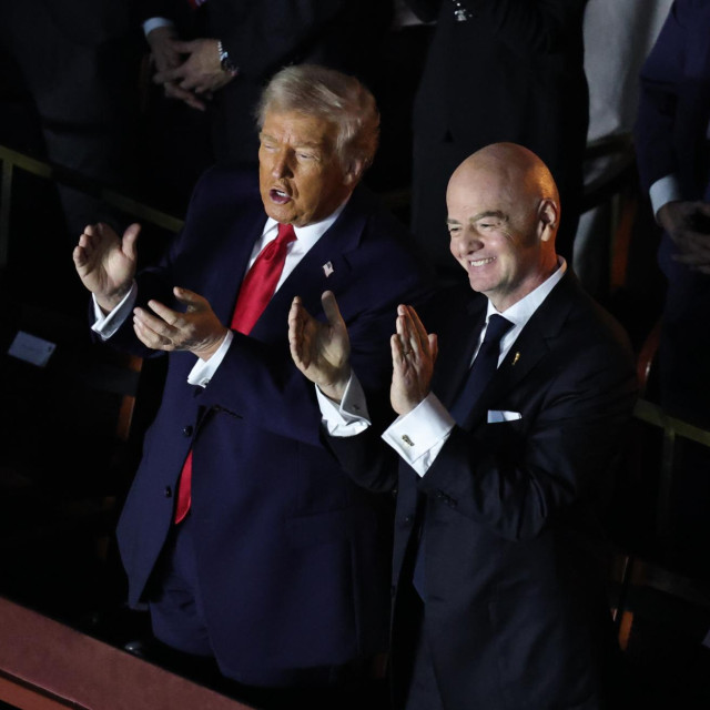 Predsjednik SAD-a Donald Trump i predsjednik FIFA-e Gianni Infantino