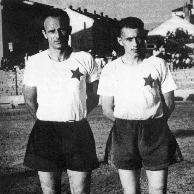Dva legendarna igrača Hajduka: Frane Matošić i Bernard Bajdo Vukas