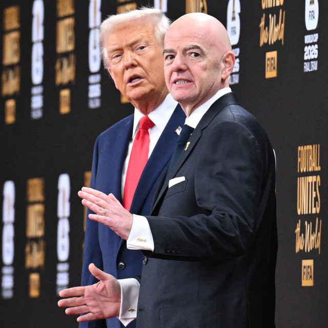 Predsjednik SAD-a Donald Trump i predsjednik FIFA-e Gianni Infantino