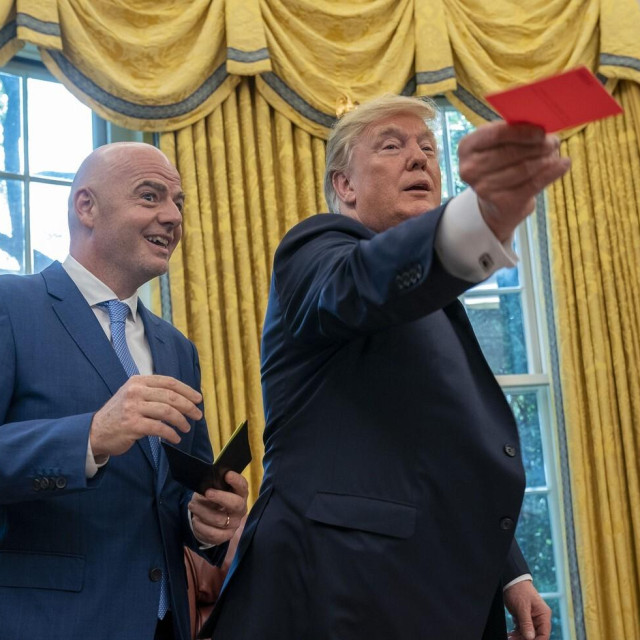 Gianni Infantino i Donald J. Trump