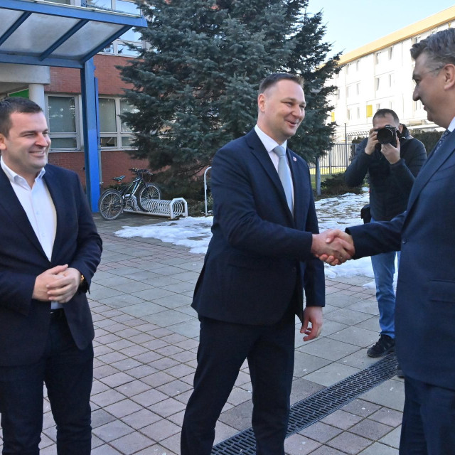 Dario Hrebak, Marko Marušić, Andrej Plenković