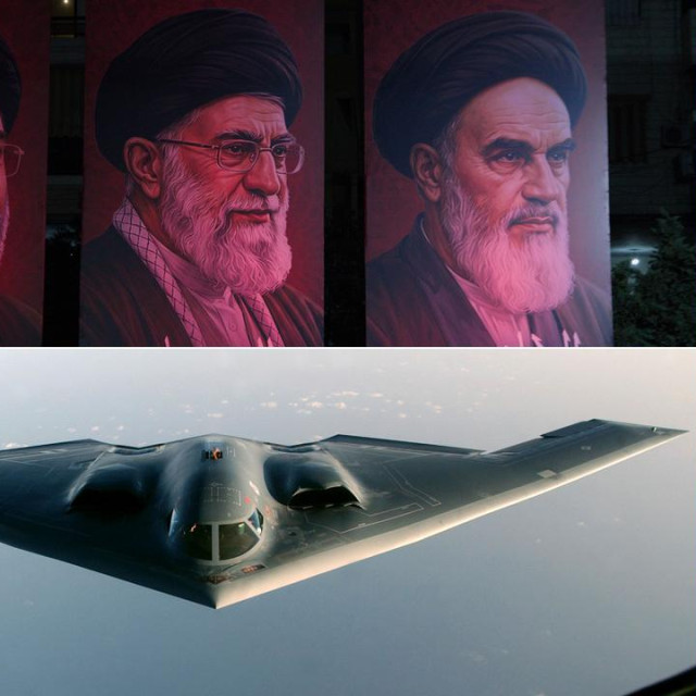 Tri iranska poglavara na posteru, B-2 Spirit i prosvjedi krajem 2025. godine
