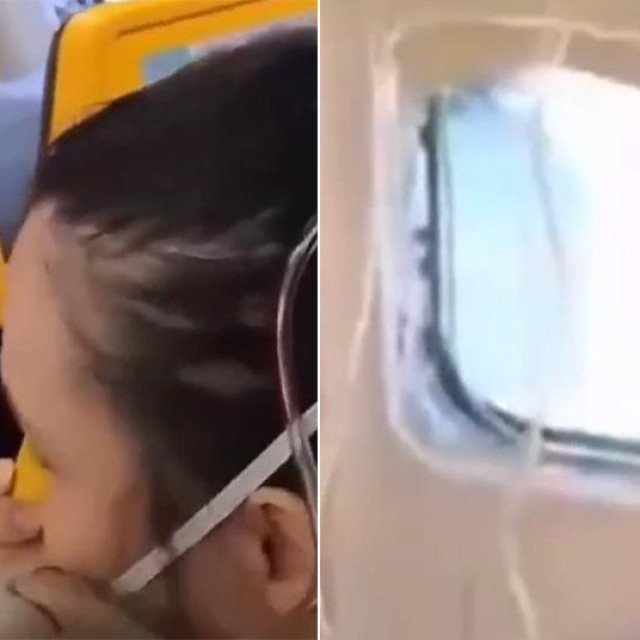 Putnici su zbog dekompresije odmah stavili maske; razbijen prozor kroz koji je visio Srbin Ljubiša Karović