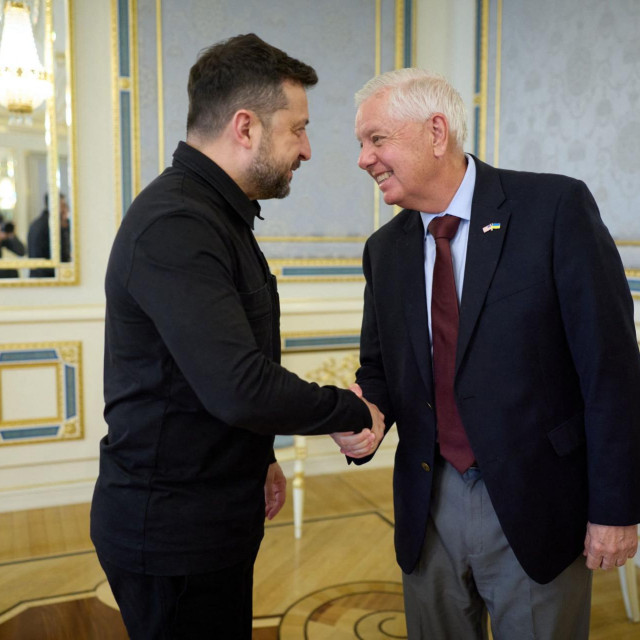 Volodimir Zelenski i Lindsey Graham u Kijevu prije dva dana