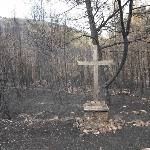 Posljedice velikog požara kod Blata na Korčuli
