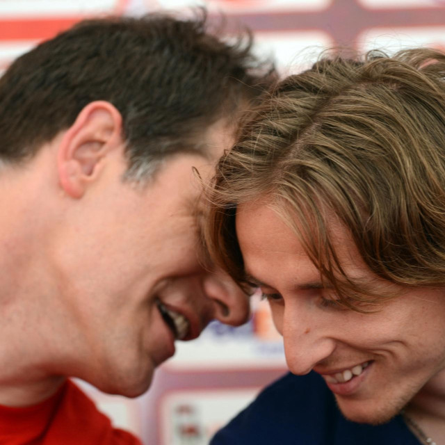 Slaven Bilić i Luka Modrić na Euru 2012.