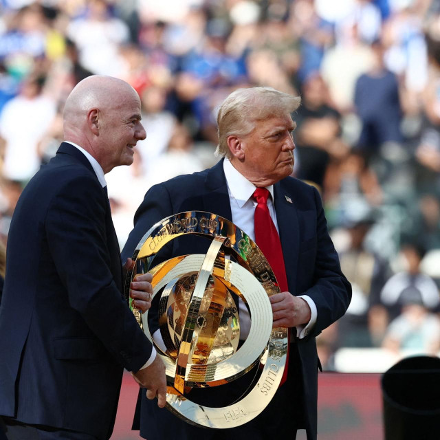Predsjednik FIFA-e Gianni Infantino i predsjednik SAD-a Donald Trump 