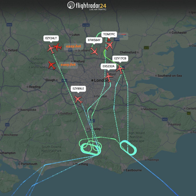 Kaos iznad aeredroma Gatwick