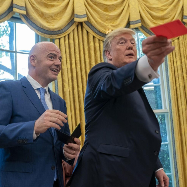 Gianni Infantino i Donald J. Trump