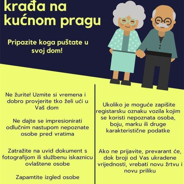 Upozorenje zagrebačke policije