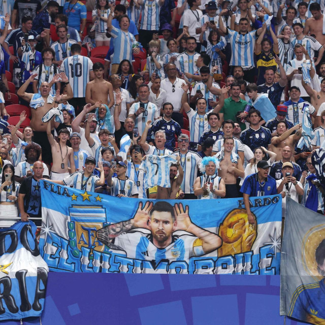 Navijači Argentine na polufinalu s Ensgleskom u Atlanti
