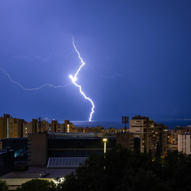Jučerašnje grmljavinsko nevrijeme iznad Splita