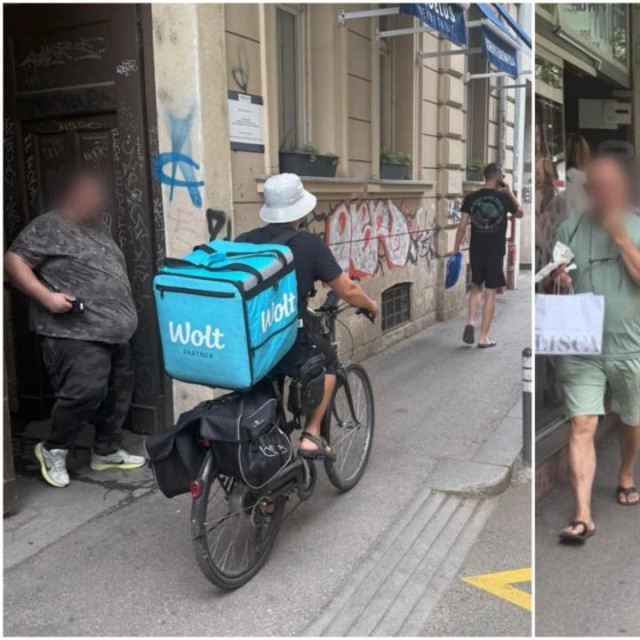 Vozači dostave umjesto biciklističke trake koriste pločnik