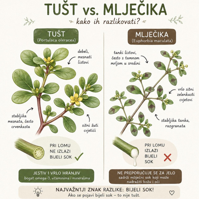 Tušt vs. mlječika - kako ih razlikovati?