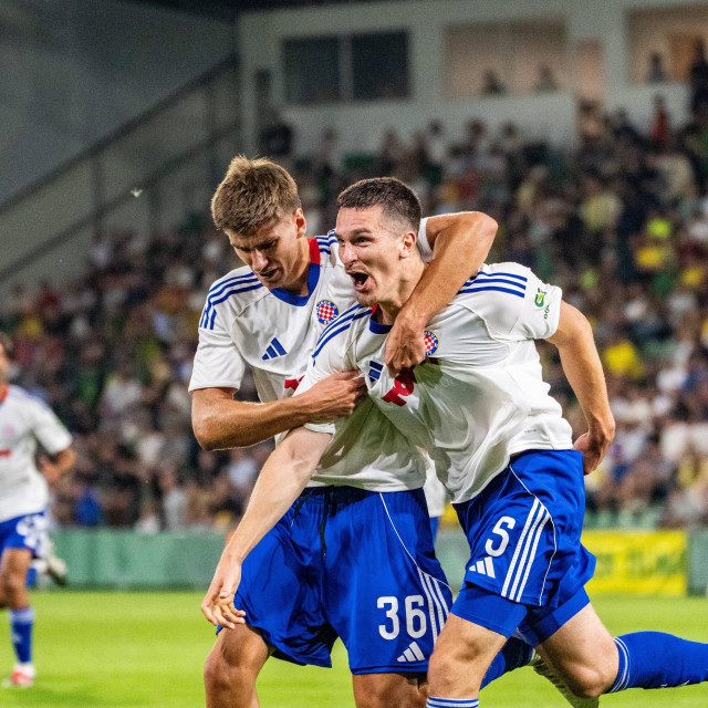 Žilina - Hajduk, Alec Van Hoorenbeeck slavi pogodak 