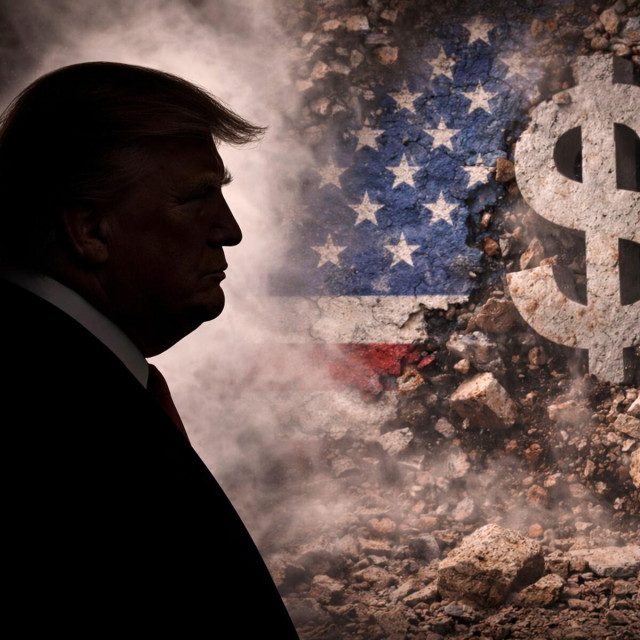 Ilustracija: Donald Trump, američki dolar