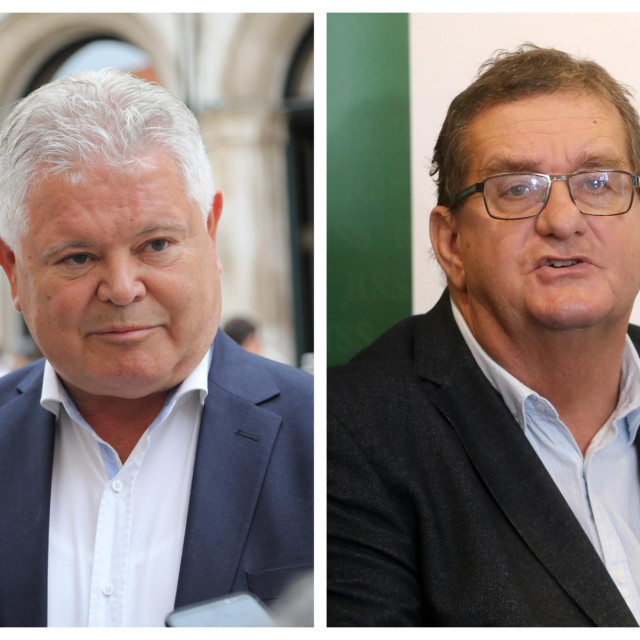 Bivši dubrovački gradsonačelnici Andro Vlahušić i Vido Bogdanović