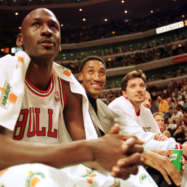 Michael Jordan, Scottie Pippen i Toni Kukoč