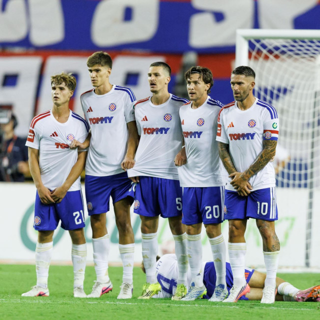 Igrači Hajduka protiv Pafosa