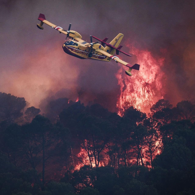 Canadair CL-415 gasi požar u Francuskoj