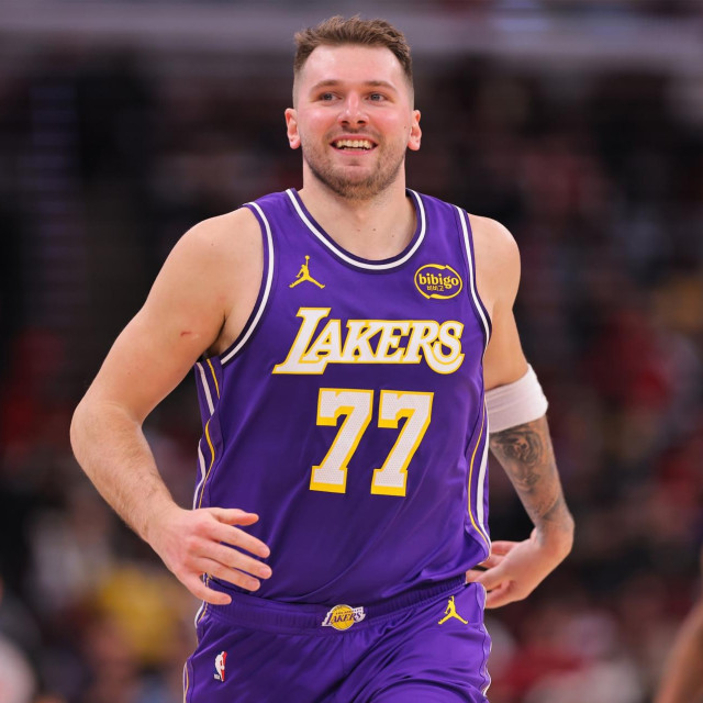 Luka Dončić tijekom utakmice protiv Chicago Bullsa