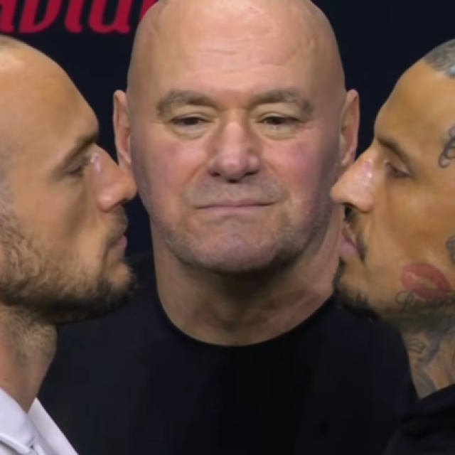 Uroš Medić, Dana White i Daniel Rodriguez