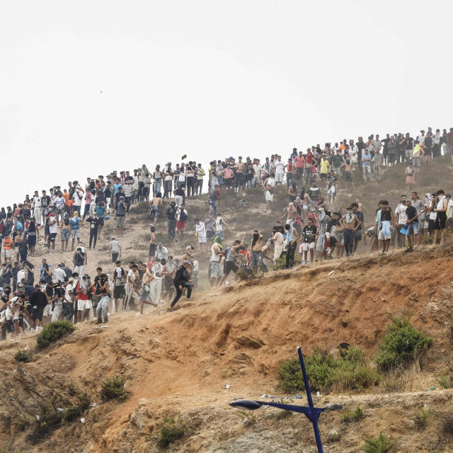 Migranti na brdima kod Ceute