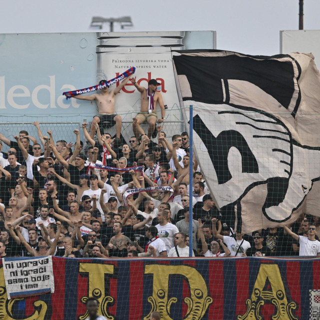 Torcida na utakmici Varaždin - Hajduk (13.9.2025.)