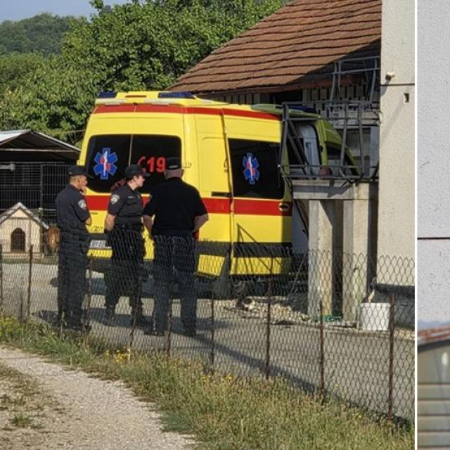 Policija i Hitna pomoć kod kuće u kojoj su pronađena tri tijela