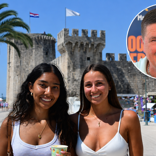 Branko Mihovilović i Emily i Taylor iz Australije