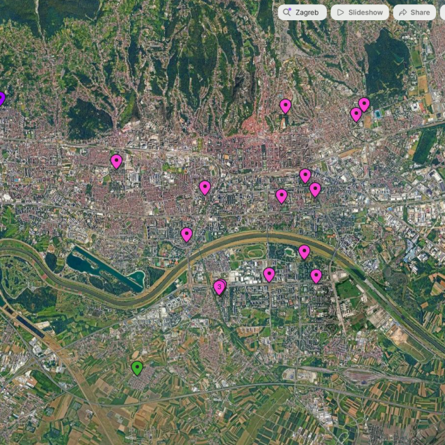 Digitalna mapa malih slobodnih knjižnica po Zagrebu