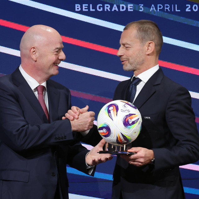 Predsjednike Fife Gianni Infantino i predsjednik Uefe Aleksander Čeferin
