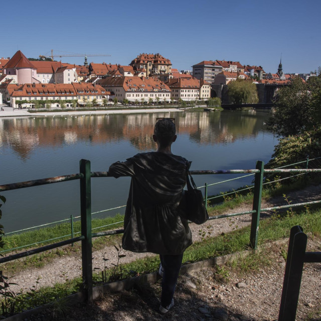 Drava u Mariboru; ilustracija
