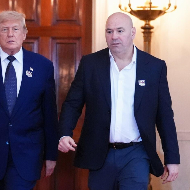 Donald Trump (lijevo) i Dana White (desno)