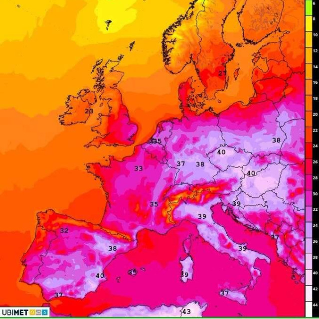 Cijela Europa je pod toplinskim udarom