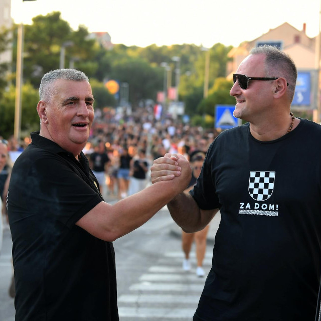 Gradonačelnik Sinja Miro Bulj i predsjednik NK-a Rudeš Zagreb Joe Šimunić