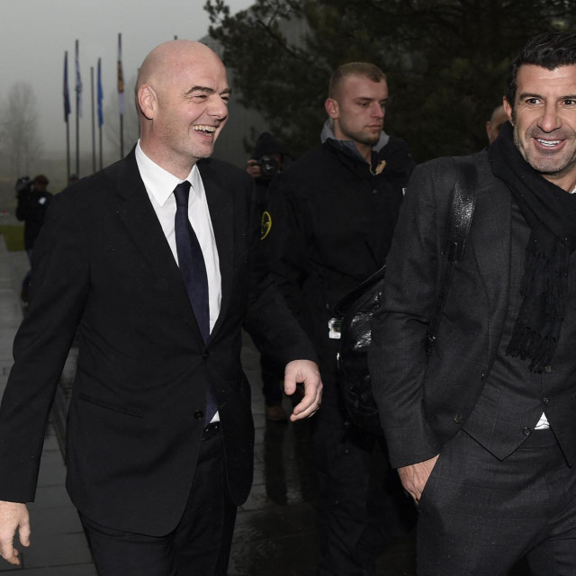 Luis Figo i Gianni Infantino, 2016.
