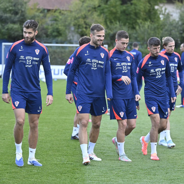 Hrvatski reprezentativci na treningu