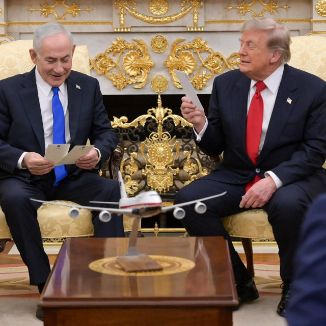 Benjamin Netanyahu i Donald Trump u Bijeloj kući