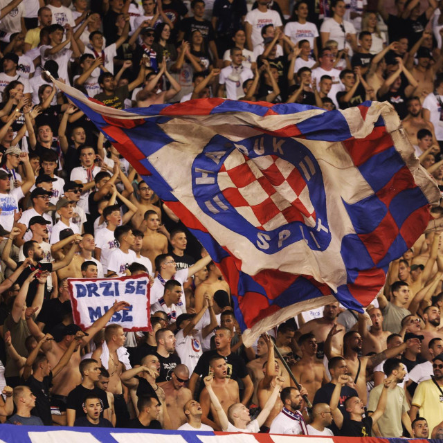 Nogometna utakmica 2. kola SuperSport HNL-a, HNK Hajduk - NK Istra 1961,Torcida.
 