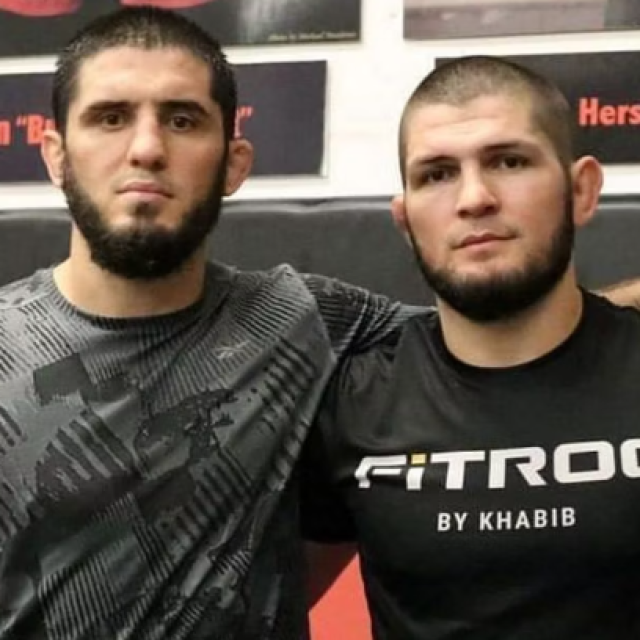 Islam Makhachev i Khabib Nurmagomedov