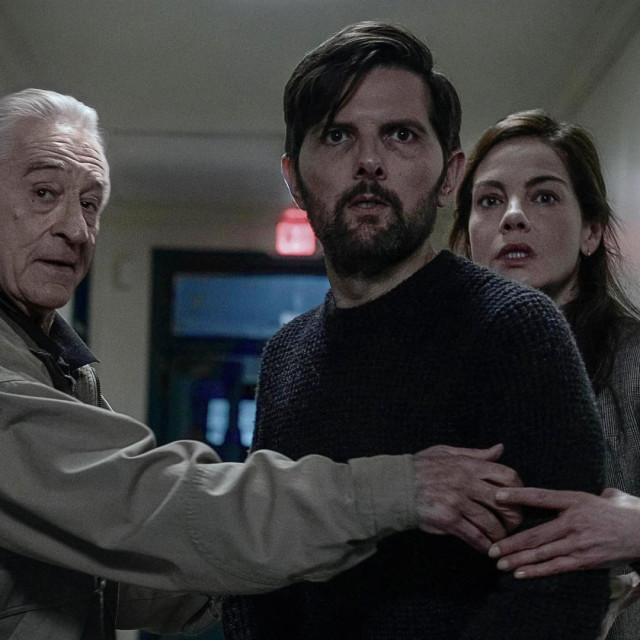 ADAM SCOTT, MICHELLE MONAGHAN and ROBERT DE NIRO in THE WHISPER MAN (2026), directed by JAMES ASHCROFT. Copyright AGBO.,Image: 1117961911, License: Rights-managed, Restrictions: Editorial use only. No merchandising or book covers. This is a publicly distributed handout. Access rights only, no license of copyright provided., Model Release: no, Credit line: AGBO/Album/Profimedia